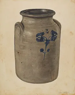 Two Handled Prints: Jar, 1939. Creator: Anne Nemtzoff