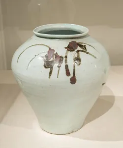 Underglaze Prints: Jar with Abstract Strokes, Korea, Joseon dynasty (1392-1910), 17th century