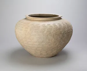 Jar with Basketweave Pattern, Three Kingdoms period (A. D. 220-265), 2nd century A. D
