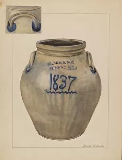 Storage Collection: Jar, c. 1936. Creator: Yolande Delasser