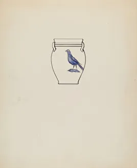 Jar, c. 1936. Creator: Yolande Delasser