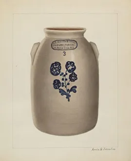 Johnston Annie B Prints: Jar, c. 1937. Creator: Annie B Johnston