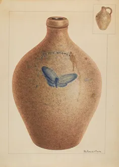 Stamping Prints: Jar, c. 1937. Creator: Nicholas Amantea