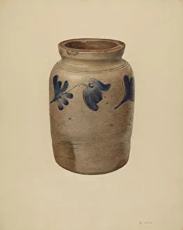 Wein Elsie Prints: Jar, c. 1939. Creator: Elsie Wein