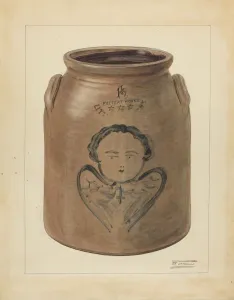 Na And Xef Prints: Jar, c. 1953. Creator: Frank Fumagalli