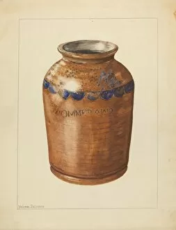 Terra Cotta Gallery: Jar, c. 1953. Creator: Yolande Delasser