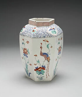 Chelsea Porcelain Gallery: Jar, Chelsea, 1750 / 52. Creator: Chelsea Porcelain Manufactory
