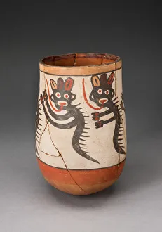 Jar Depicting Composite Feline and Serpent Beings, Heavily Restored, 180 B.C./A.D. 500 Jar Depicting Composite Feline and Serpent Beings, Heavily Restored, 180 B.C./A.D. 500