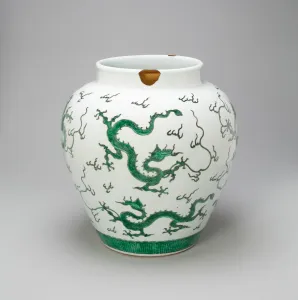 Repairs Prints: Jar with Dragons, Qing dynasty (1644-1911), Kangxi period (1662-1722). Creator: Unknown