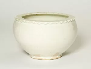 Song Dynasty Gallery: Jar with Fluted Rim, Northern Song dynasty (960-1127), 10th century. Creator: Unknown