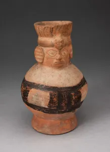 Jar in the Form of an Abstract Figure with Modeled Head, 100 B. C. / A. D. 500