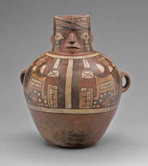 Ancient Site Gallery: Jar in the Form of an Abstract Human Figure, A.D. 700 / 1000. Creator: Unknown
