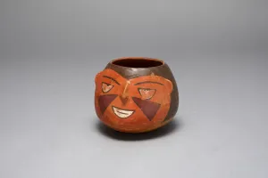 Trophy Head Prints: Jar in the Form of an Abstract Human Head, Probably a Trophy Head, 180 B. C. / A. D. 500