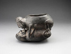 Jar in the Form of an Erotic Scene, A.D. 1200/1470. Creator: Unknown