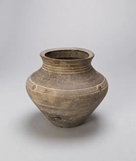 Jar (Guan), Style of Shang dynasty (c. 1600-1050 B.C.). Creator: Unknown