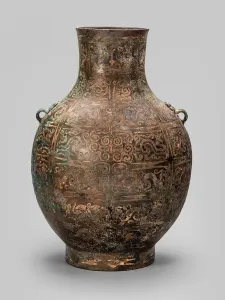 Inlaying Prints: Jar (hu), Eastern Zhou dynasty, Warring States period (475-221 B. C. ). Creator: Unknown
