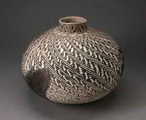 Ancestral Prints: Jar with Interlocking-Stepped Motifs in Diagonal Pattern