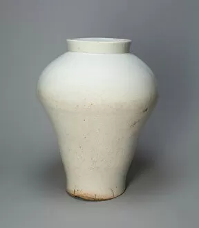 Grey Background Collection: Jar, Korea, Joseon dynasty (1392-1910), early 18th century. Creator: Unknown