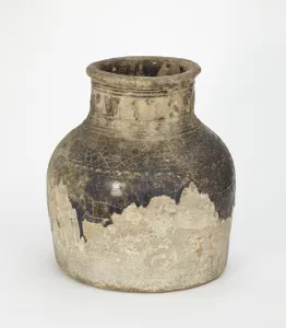 Glazed Clay Prints: Jar, large, wide-mouthed, cylindrical, 11th-12th century. Creator: Unknown