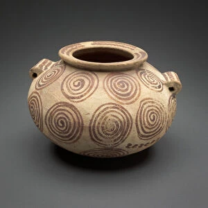 33rd Century Bc Collection: Jar with Painted Decoration, Egypt, Predynastic Period, Naqada II (about 3500-3200 BCE)
