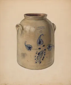 Crock Prints: Jar, probably 1937 / 1938. Creator: Jean Peszel