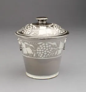 Lustreware Prints: Jar, Staffordshire, c. 1820. Creator: Staffordshire Potteries