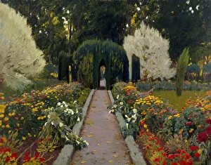 Impressionists Collection: Jardin de Aranjuez. Glorieta II. Artist: Rusinol, Santiago (1861-1931)