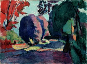 Henri Mile Benot Prints: Jardin du Luxembourg, 1901. Creator: Henri Matisse