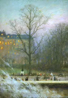 Images Dated 15th August 2005: Jardins de Paris ( Paris Parks ), 1920. Artist: Charles-Lucien Leandre