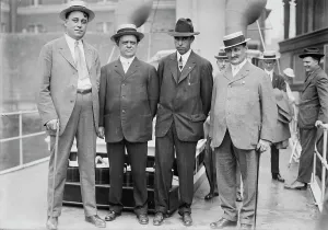 Brady Prints: Jas. J. Brady, Ury Woodson, B. Sullivan, B.F. Mitchell, 1913. Creator: Bain News Service