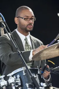 Cymbals Gallery: Jason Marsalis, 2009. Artist: Alan John Ainsworth