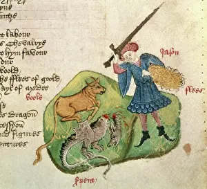 Bleeding Prints: Jason wins the Golden Fleece, c1460. Creator: Unknown