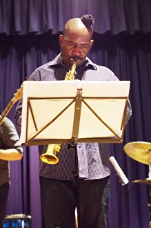 Jason Prints: Jason Yarde, Watermill Jazz Club, Dorking, Surrey, September, 2015. Artist: Brian O Connor