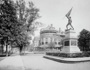 South Prints: Jasper Monument and the De Soto Hotel