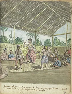 Java Prints: Javanese Pantomime called Toping, 1779-1785. Creator: Jan Brandes