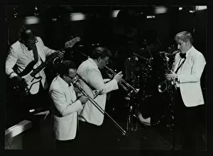 Hatfield Gallery: Jazz group playing at the Forum Theatre, Hatfield, Hertfordshire, 1984