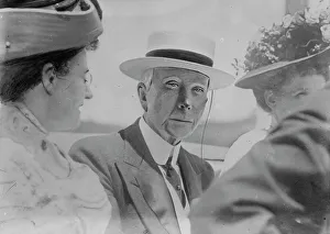 Rockefeller John Davison Prints: J.D. Rockefeller with others on his birthday, 1910. Creator: Bain News Service