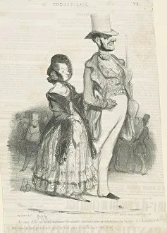 Je me dis en moi-même, 19th century. Creator: Honore Daumier