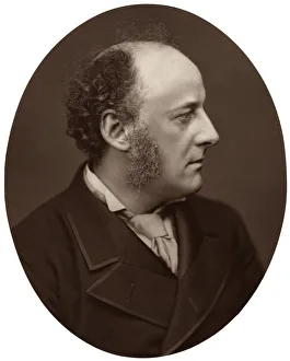JE Millais, RA, British artist and founder member of the Pre-Raphaelite Brotherhood, 1876. Artist: Lock & Whitfield