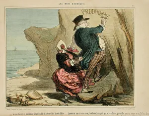 Graffiti Prints: Je veux laisser un monument impérissable... 1854. Creator: Honore Daumier