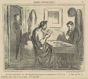 Je viens prévenir le roi Agamemnon... 19th century. Creator: Honore Daumier
