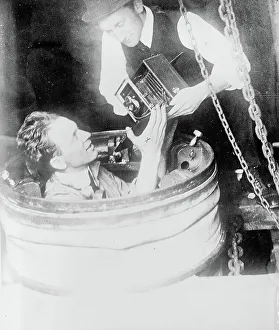 Submarine Prints: J.E. Williamson going down, between c1910 and c1915. Creator: Bain News Service