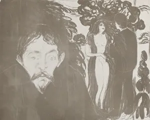 Jealousy, 1896. Creator: Edvard Munch
