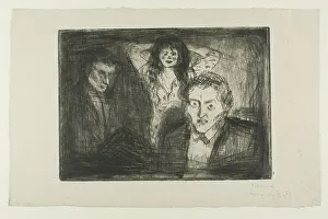 Jealous Prints: Jealousy, 1914. Creator: Edvard Munch