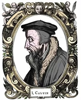 Calvinist Gallery: Jean Calvin, French theologian, 1581