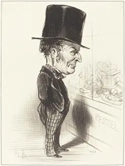 Greed Prints: Jean Charles Besnard, 1849. Creator: Honore Daumier
