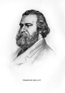 Jean Francois Prints: Jean-Francois Millet, French painter, (1912)