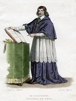 Jean Francois Paul de Gondi, Cardinal de Retz, 17th century French churchman and agitatorArtist: A Migneret