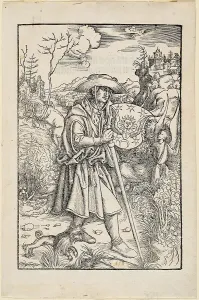 Gerson Prints: Jean Gerson as a pilgrim, before 1502. Creator: Dürer; Albrecht (1471-1528)