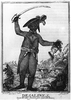 Jean Jacques Dessalines, a leader of the Haitian Revolution, 1806. Artist: Manuel Lopez